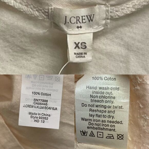 J. CREW Sleeveless Blouse Tank Top Sequins Blush Nude XS - Picture 3 of 3